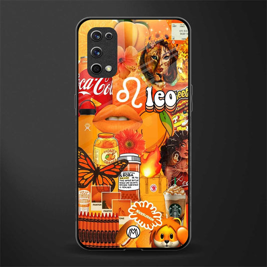 leo aesthetic collage glass case for realme x7 pro image