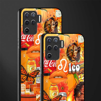 leo aesthetic collage glass case for oppo f19 pro image-2