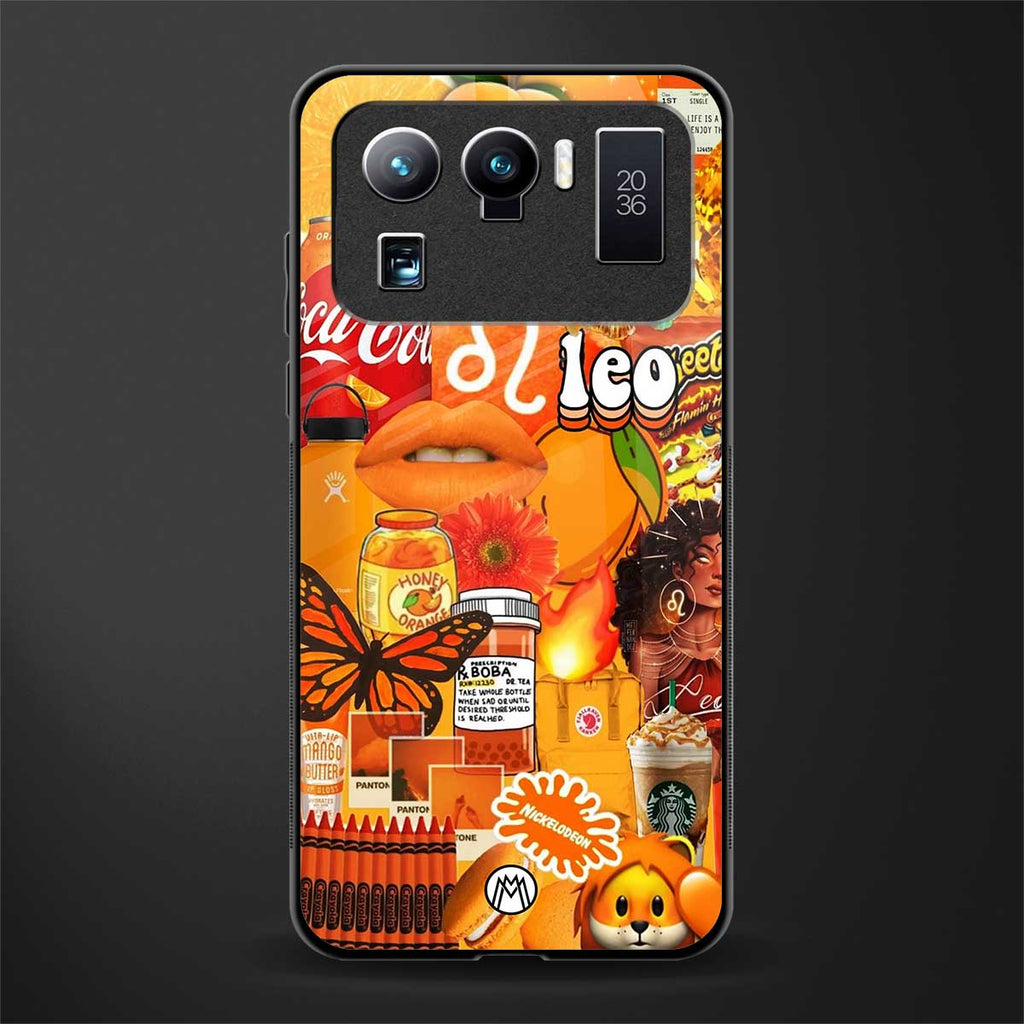 leo aesthetic collage glass case for mi 11 ultra 5g image