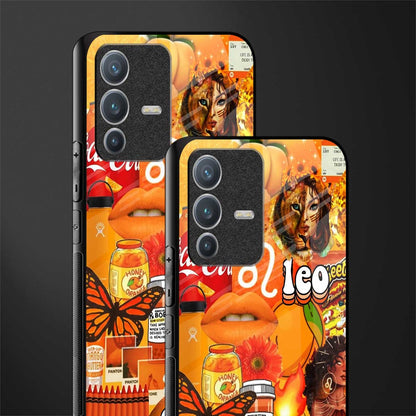 leo aesthetic collage glass case for vivo v23 pro 5g image-2
