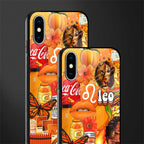 leo aesthetic collage glass case for iphone x image-2