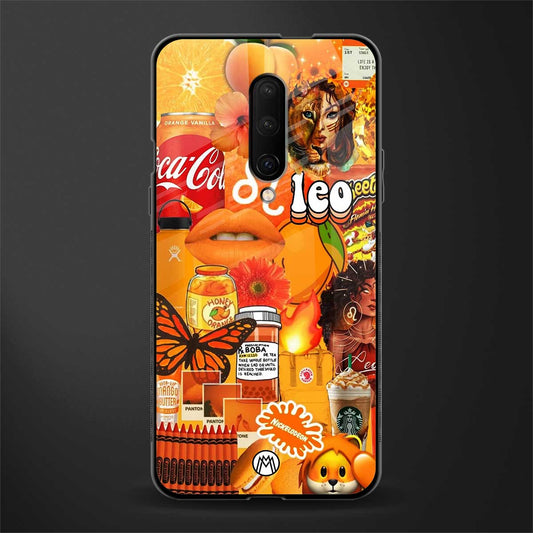 leo aesthetic collage glass case for oneplus 7 pro image