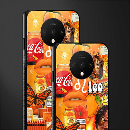 leo aesthetic collage glass case for oneplus 7t image-2