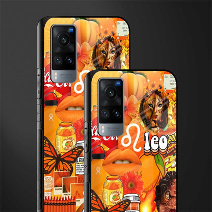leo aesthetic collage glass case for vivo x60 image-2