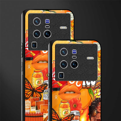 leo aesthetic collage glass case for vivo x80 pro 5g image-2