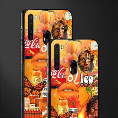 leo aesthetic collage glass case for samsung a21 image-2