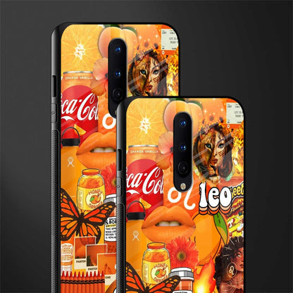 leo aesthetic collage glass case for oneplus 8 image-2
