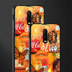 leo aesthetic collage glass case for oneplus 6t image-2