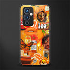 leo aesthetic collage back phone cover | glass case for oneplus 9