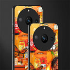 leo aesthetic collage back phone cover | glass case for realme 11 pro 5g
