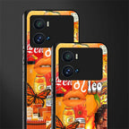leo aesthetic collage back phone cover | glass case for iQOO 9 Pro