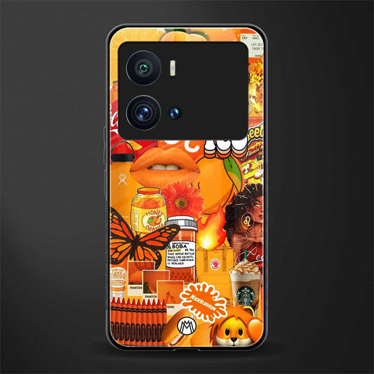 leo aesthetic collage back phone cover | glass case for iQOO 9 Pro