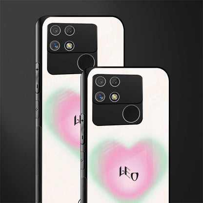 leo minimalistic back phone cover | glass case for realme narzo 50a