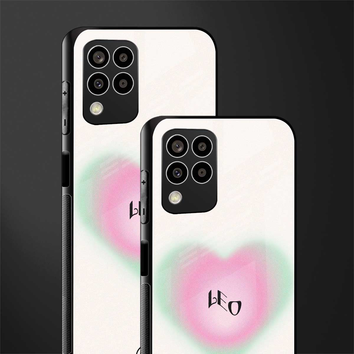 leo minimalistic back phone cover | glass case for samsung galaxy m33 5g