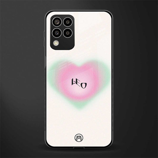 leo minimalistic back phone cover | glass case for samsung galaxy m33 5g