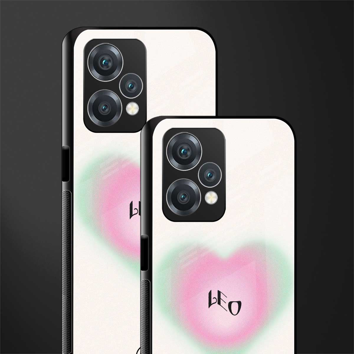 leo minimalistic back phone cover | glass case for oneplus nord ce 2 lite 5g
