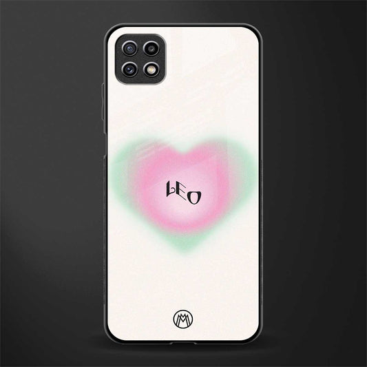 leo minimalistic back phone cover | glass case for samsung galaxy f42