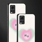leo minimalistic back phone cover | glass case for vivo v21e 4g