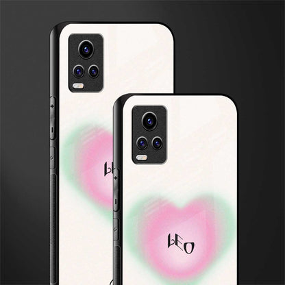leo minimalistic back phone cover | glass case for vivo v21e 4g