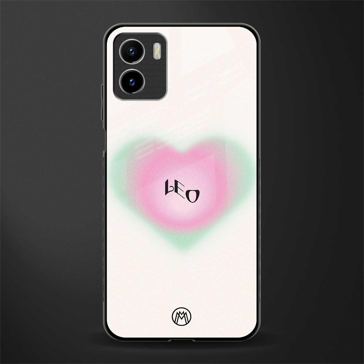leo minimalistic back phone cover | glass case for vivo y72