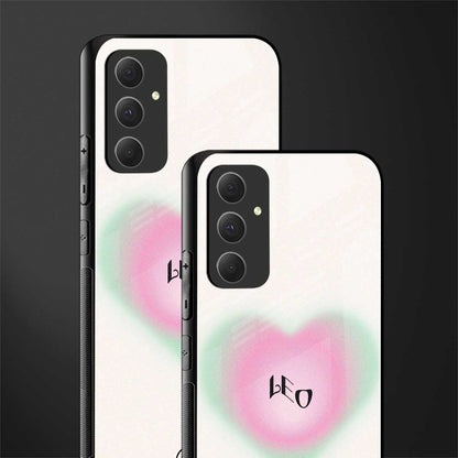 leo minimalistic back phone cover | glass case for samsung galaxy a54 5g