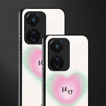 leo minimalistic back phone cover | glass case for vivo t1 44w 4g