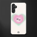 leo minimalistic back phone cover | glass case for samsun galaxy a24 4g