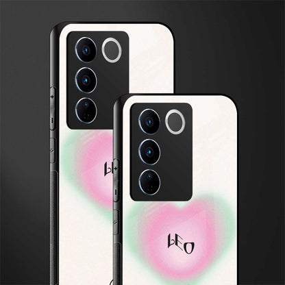 leo minimalistic back phone cover | glass case for vivo v27 pro 5g