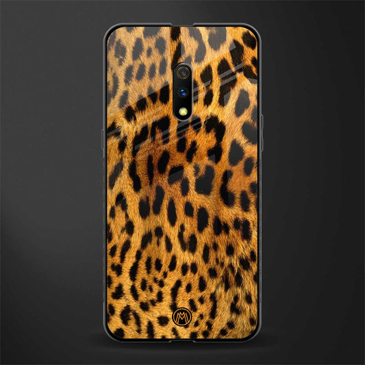 leopard fur glass case for realme x image