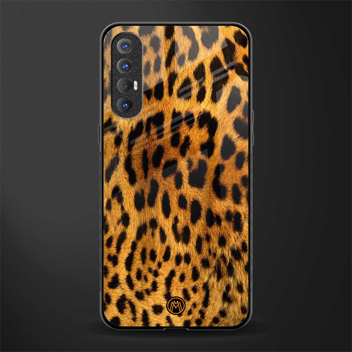 leopard fur glass case for oppo reno 3 pro image