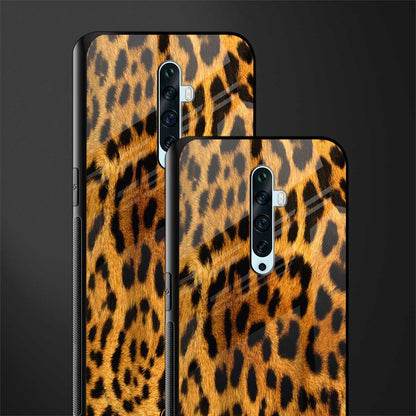 leopard fur glass case for oppo reno 2z image-2