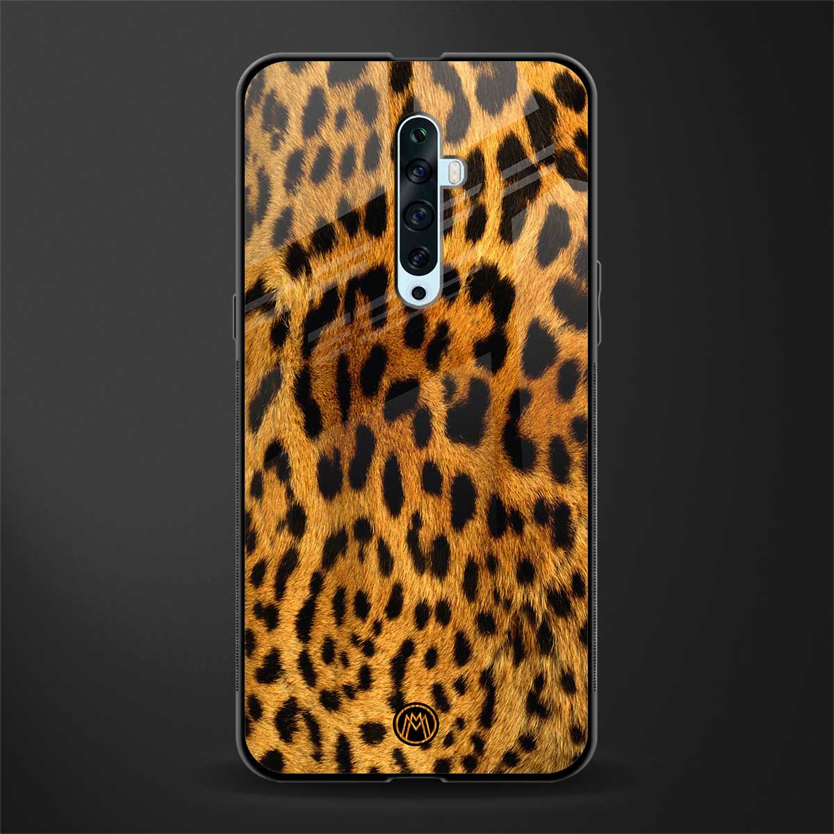 leopard fur glass case for oppo reno 2z image