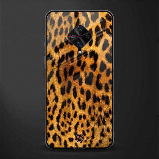 leopard fur glass case for vivo s1 pro image
