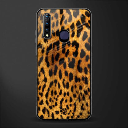 leopard fur glass case for vivo z1 pro image