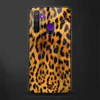 leopard fur glass case for realme 5 image