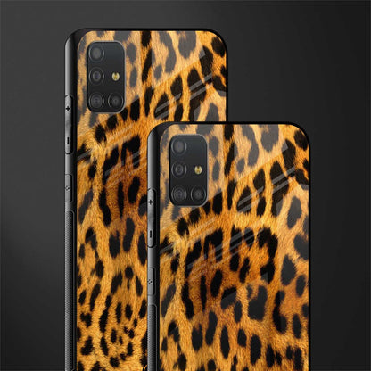 leopard fur glass case for samsung galaxy a51 image-2