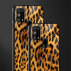leopard fur glass case for samsung galaxy m31 image-2