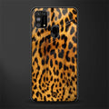 leopard fur glass case for samsung galaxy m31 prime edition image