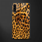 leopard fur glass case for samsung galaxy a50s image