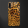 leopard fur glass case for samsung galaxy a30s image