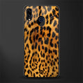 leopard fur glass case for samsung galaxy m10s image