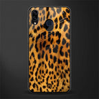 leopard fur glass case for samsung galaxy m10s image