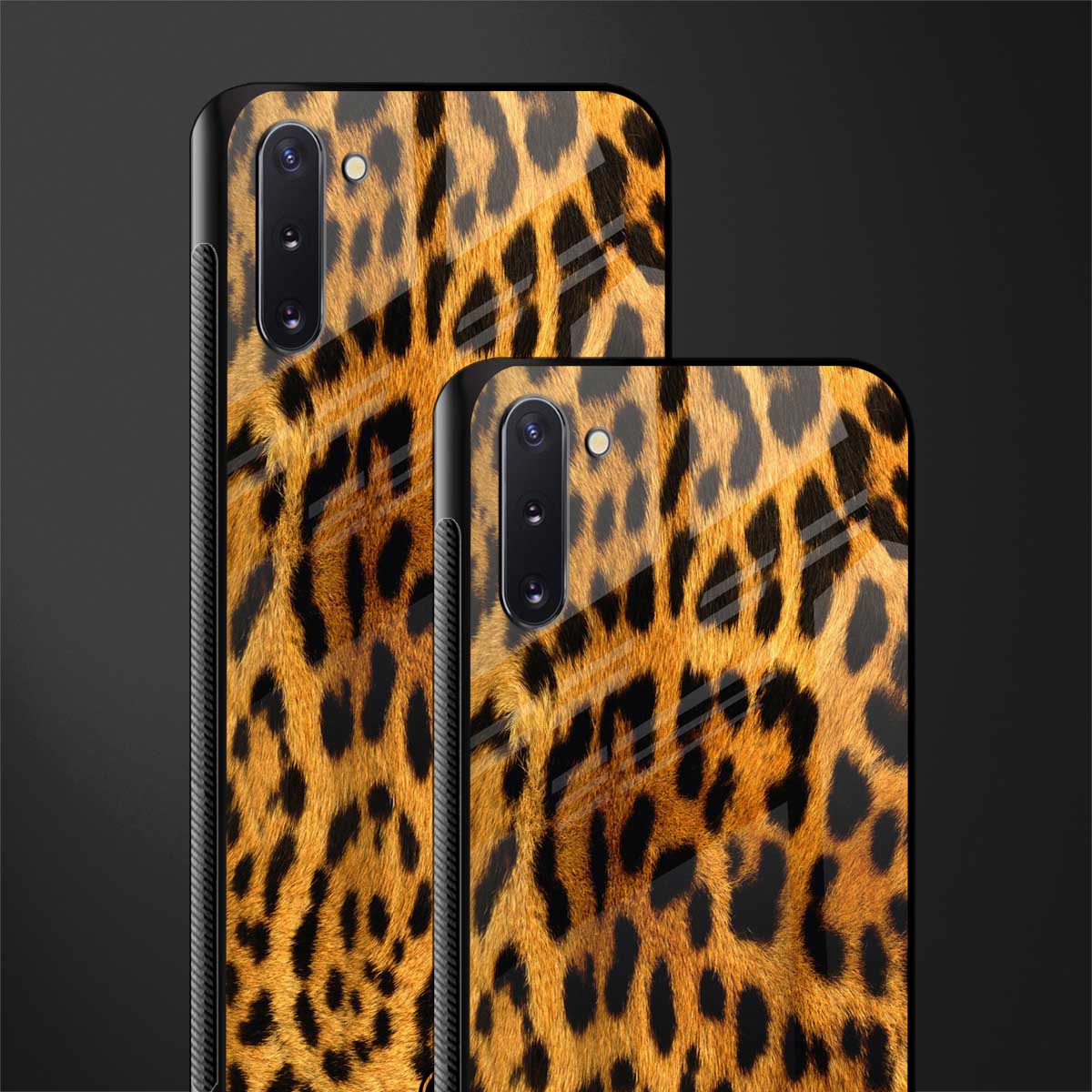 leopard fur glass case for samsung galaxy note 10 image-2