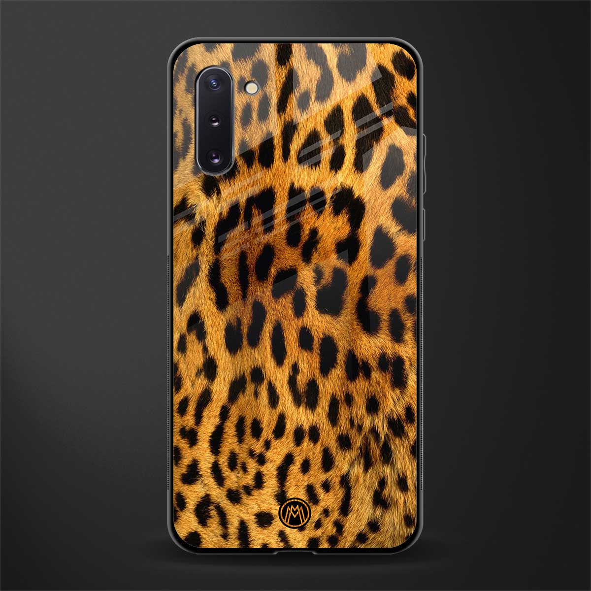 leopard fur glass case for samsung galaxy note 10 image