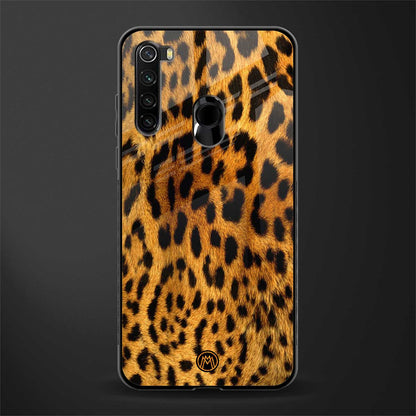 leopard fur glass case for redmi note 8 image