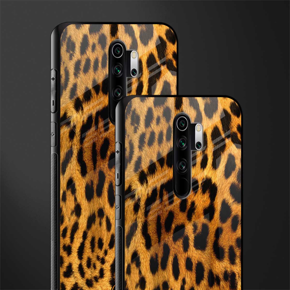 leopard fur glass case for redmi note 8 pro image-2