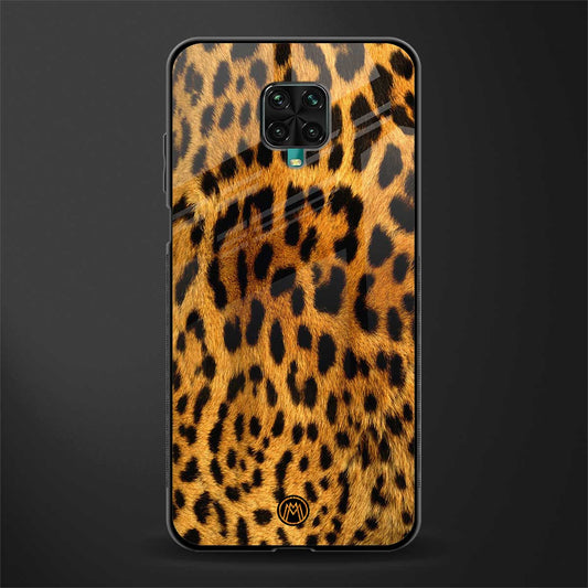 leopard fur glass case for poco m2 pro image