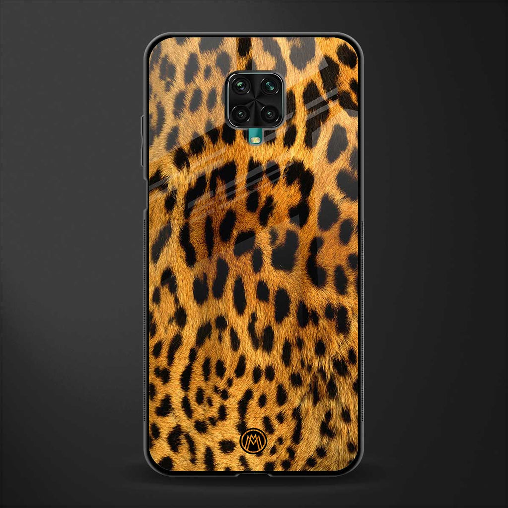 leopard fur glass case for redmi note 9 pro image