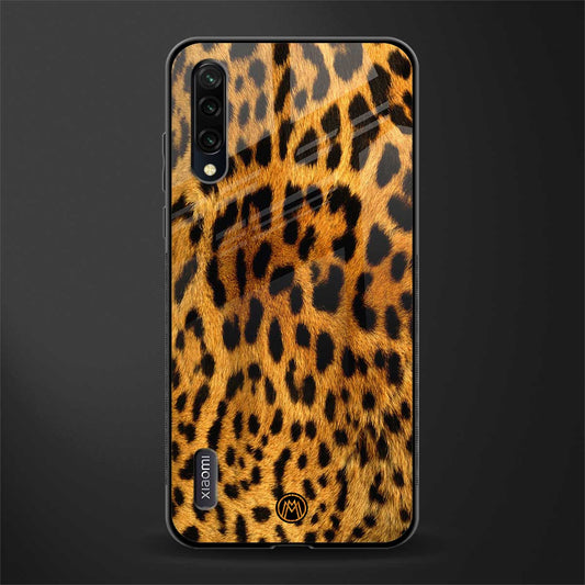 leopard fur glass case for mi a3 redmi a3 image