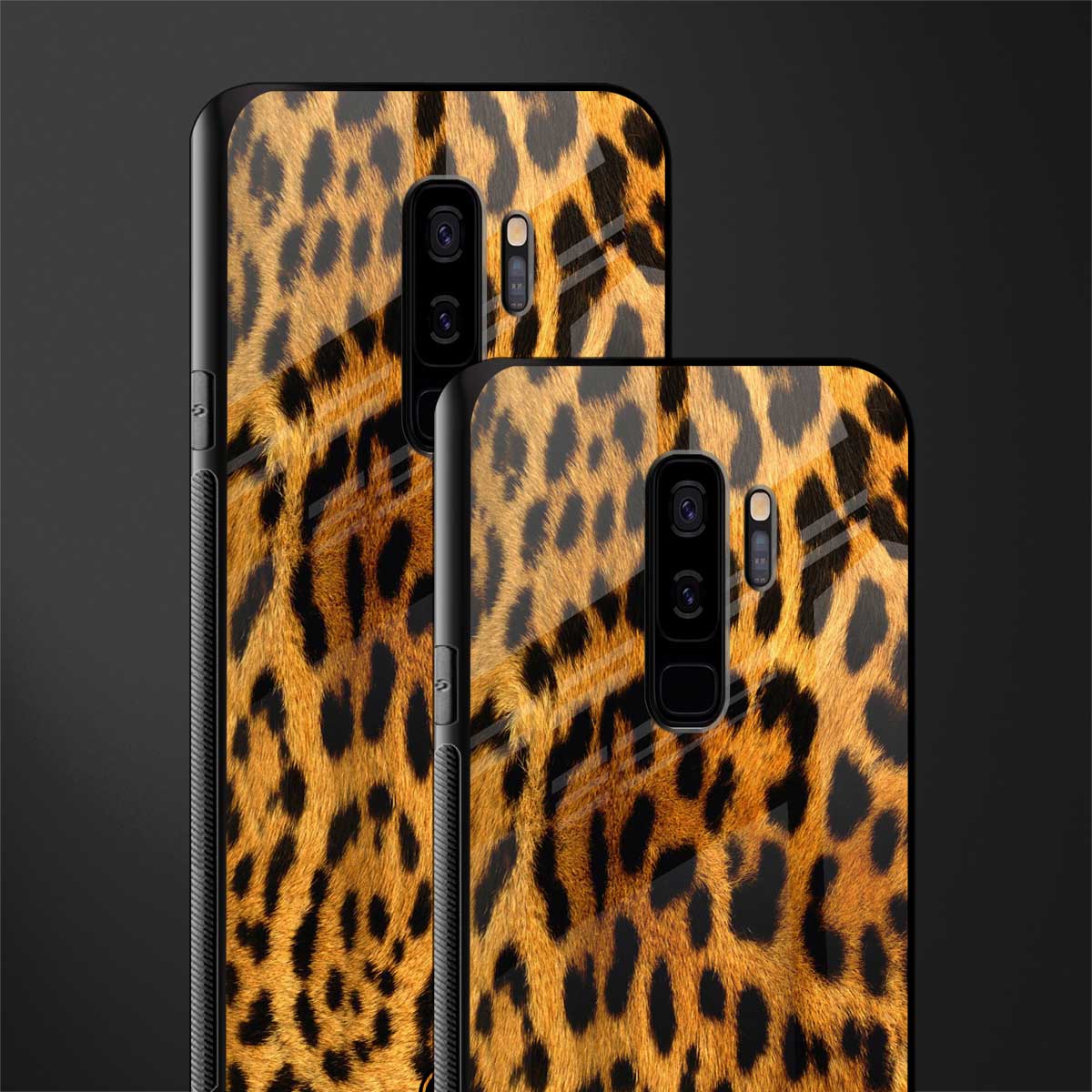 leopard fur glass case for samsung galaxy s9 plus image-2